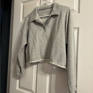 Cropped Collared Sweater - Aerie